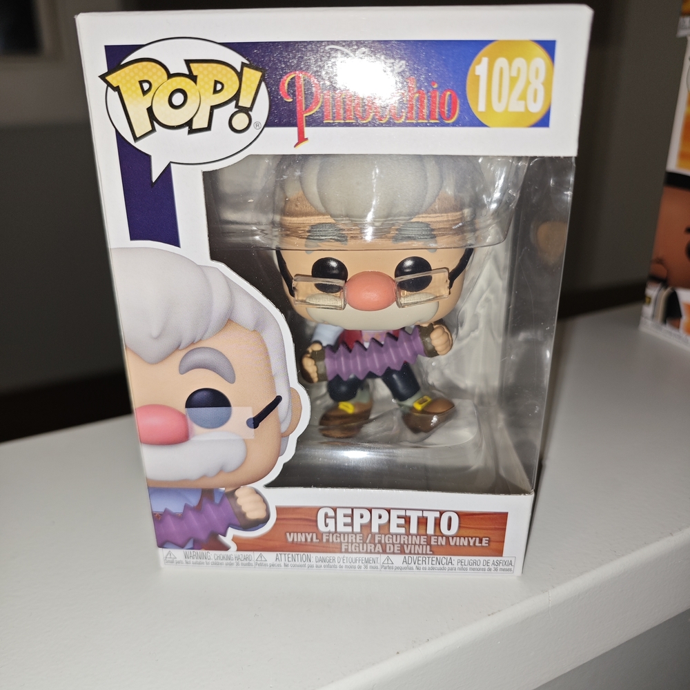 Funko Pop! Geppetto Vinyl Figure - Purple, White, Black